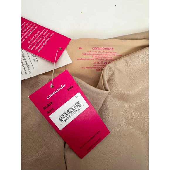 COMMANDO SAND FAUX LEATHER CROP FLARE PANTS - Picture 6 of 6